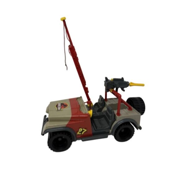 Vtg Jurassic Park 1993 Kenner Bush Devil Tracker Jeep Vehicle 99% Complete - Picture 1 of 9
